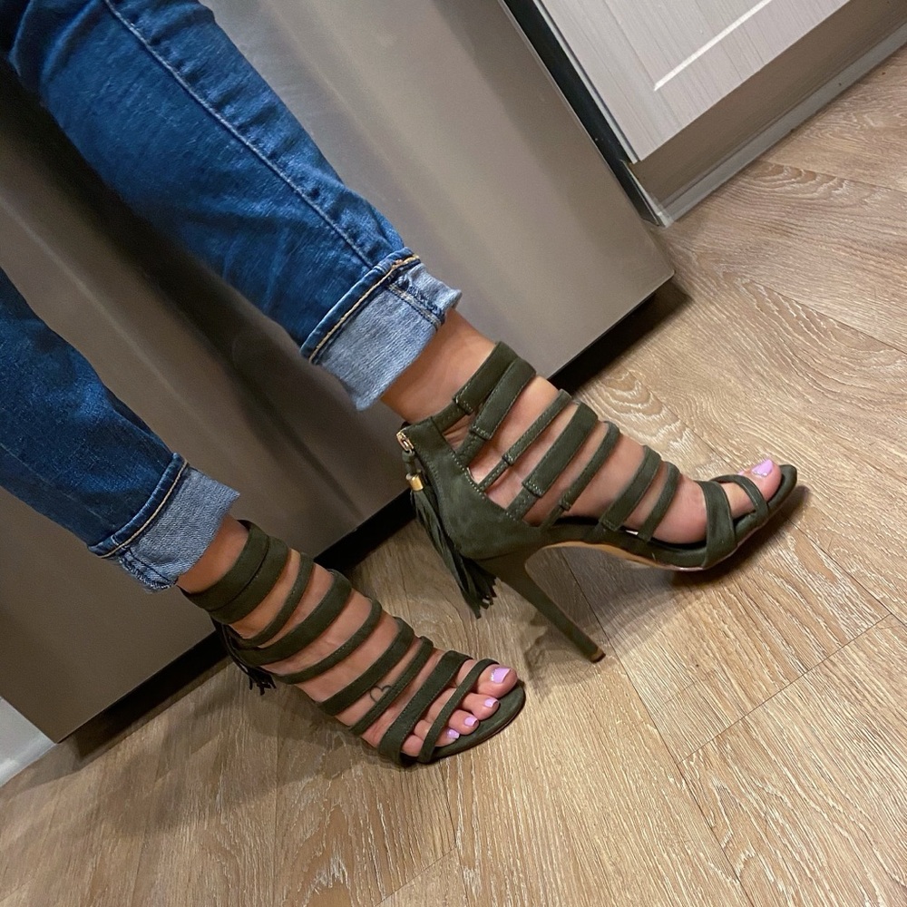 Olive Green High Heels